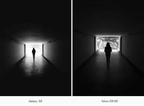 مقارنة كاميرا هاتف Galaxy S8  بكاميرا باناسونيك GH4 و نيكون D5001 | بوابة الموبايلات