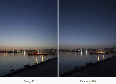 مقارنة كاميرا هاتف Galaxy S8  بكاميرا باناسونيك GH4 و نيكون D5001 | بوابة الموبايلات