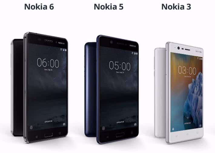 مقارنة بين هواتف نوكيا الجديدة نوكيا 3 و 5 و 6 | بوابة الموبايلات