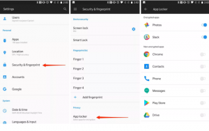 خاصية Lock down apps في هاتف OnePlus 5