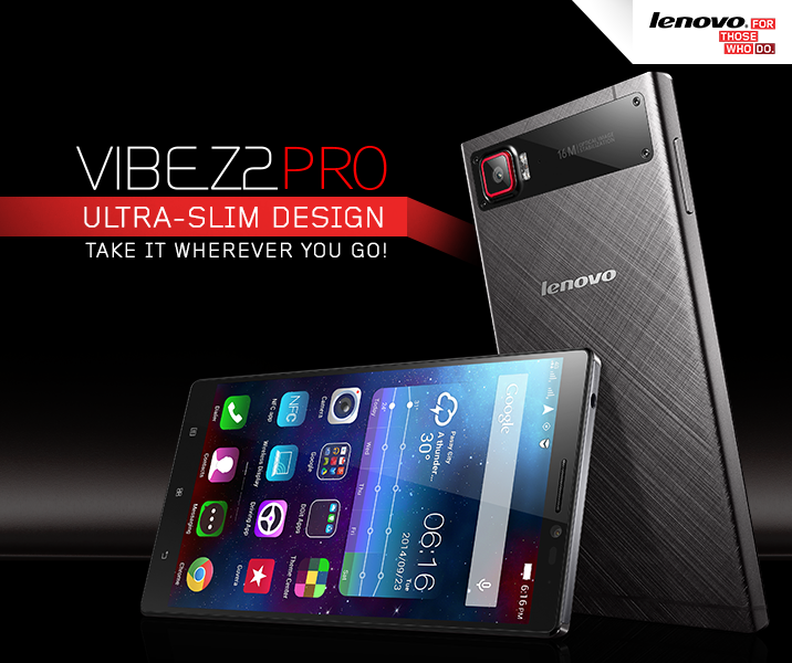 تصميم هاتف Lenovo Vibe Z2 Pro