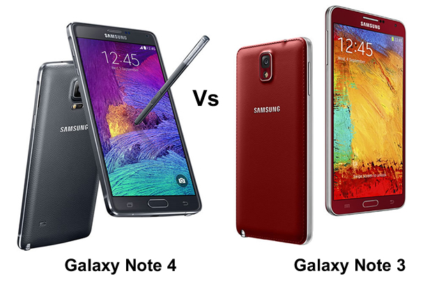 مقارنة بين هاتف Galaxy Note 3 وهاتف Galaxy Note 4 