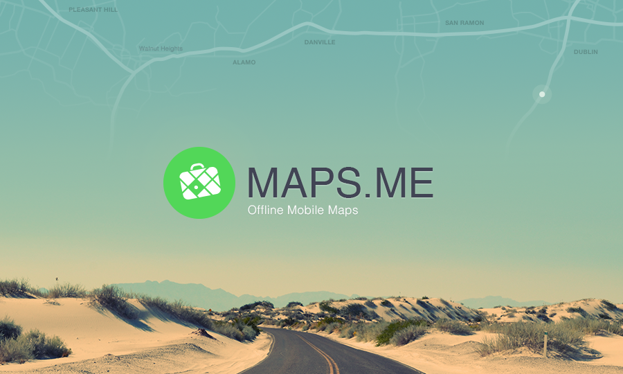شعار تطبيق MAPS.ME