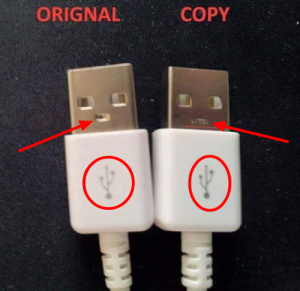 الفروق بين وصلة USB الشاحن الأصلي و التقليد من حيث وصلة USB