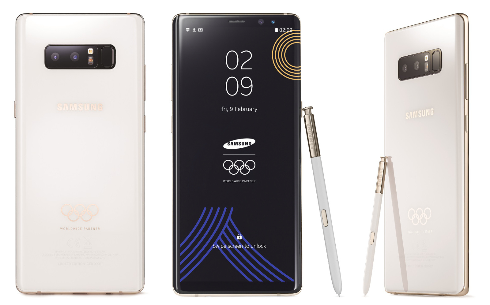 سامسونج تعلن عن هاتف Samsung Galaxy Note 8 النسخة المحدودة للأولمبياد الشتوية عام 2018