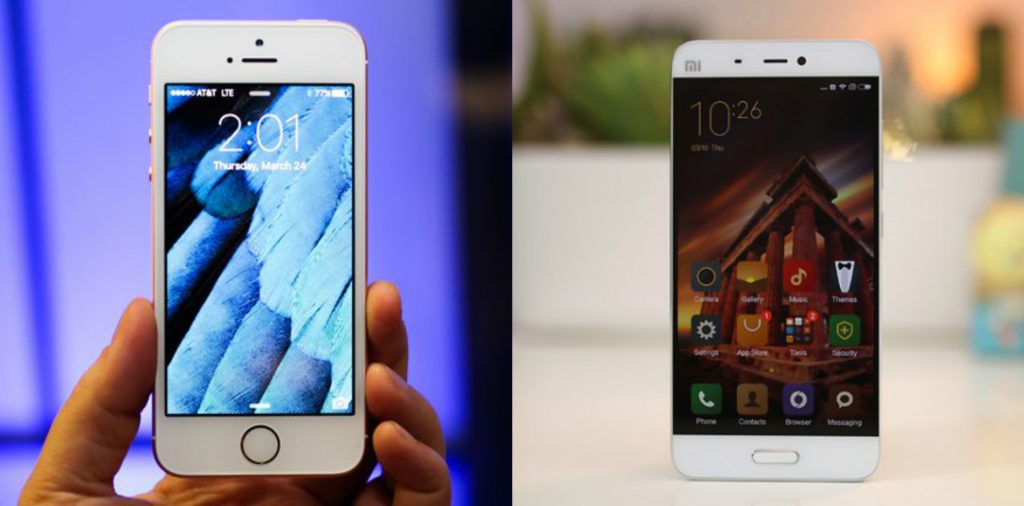 iPhone SE vs Xiaomi Mi 5
