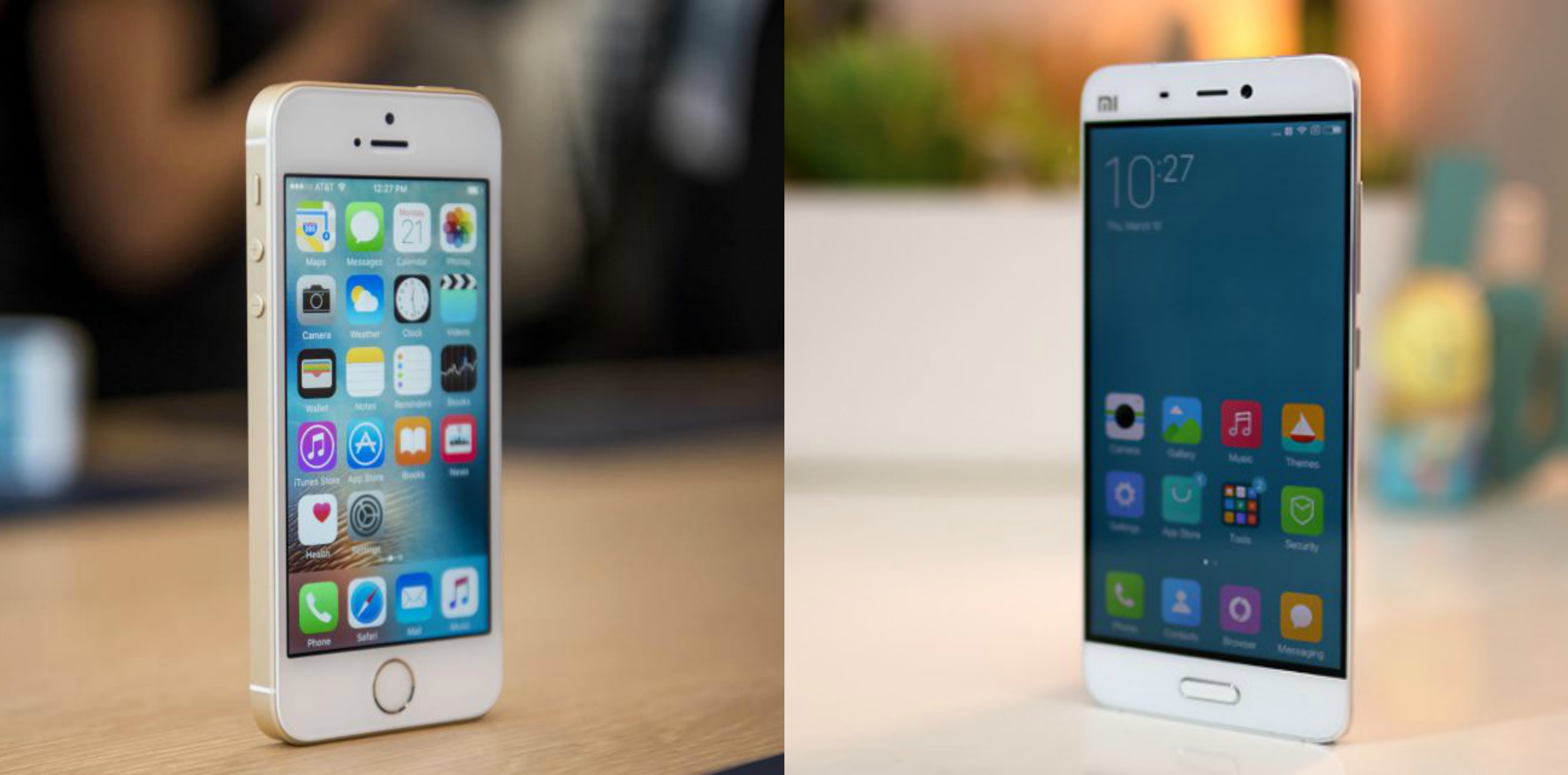 مقارنة بين هاتفي iPhone SE وXiaomi Mi 5
