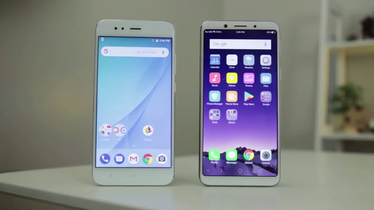 مقارنة بين هاتفي Oppo F5 وXiaomi Mi A1
