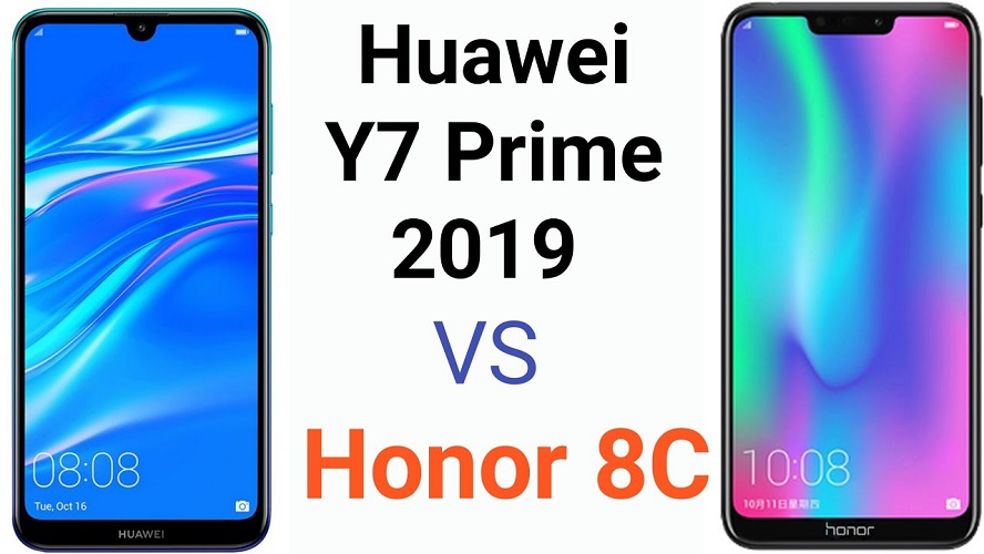 الاختيار لمن Honor 8C أم Huawei Y7 Prime 2019 المنتميان للفئة ذاتها