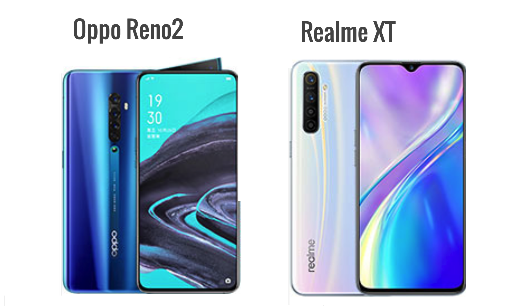 أبرز الفروق بين هاتفي Oppo Reno2 و RealMe XT